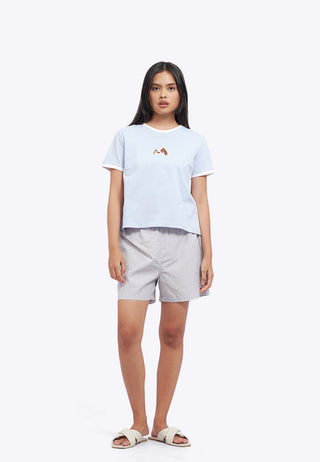 Short Sleeve Tee and Shorts Pajama Set