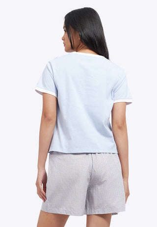 Short Sleeve Tee and Shorts Pajama Set