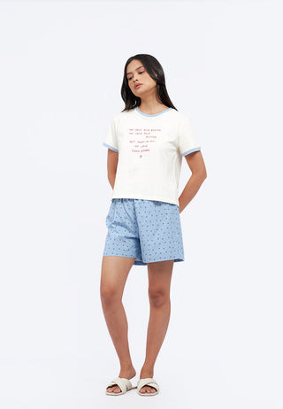 Short Sleeve Tee and Shorts Pajama Set