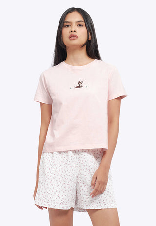 Short Sleeve Tee and Shorts Pajama Set