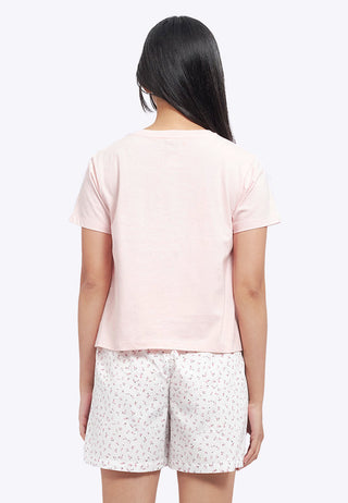 Short Sleeve Tee and Shorts Pajama Set