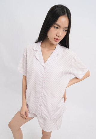 Printed Short Sleeves Pajama Set