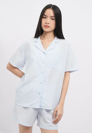 Printed Short Sleeves Pajama Set