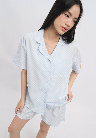 Printed Short Sleeves Pajama Set