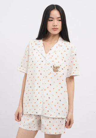Short Sleeve Pajama Set with Shorts