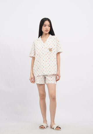 Short Sleeve Pajama Set with Shorts