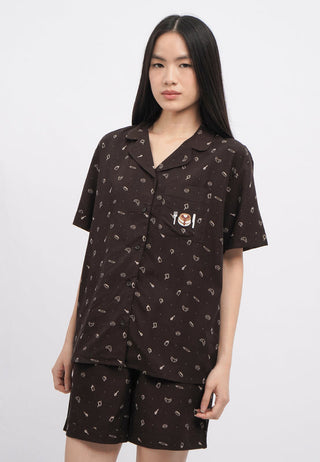 Short Sleeve Pajama Set with Shorts