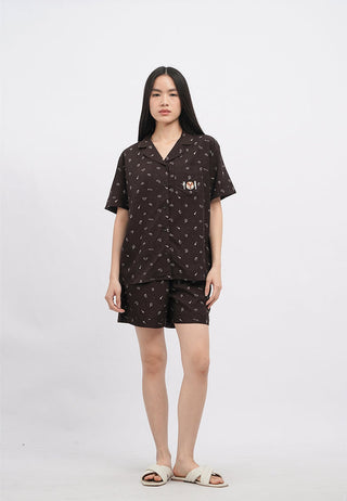 Short Sleeve Pajama Set with Shorts