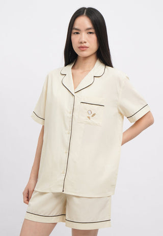 Short Sleeve Pajama Set with Shorts