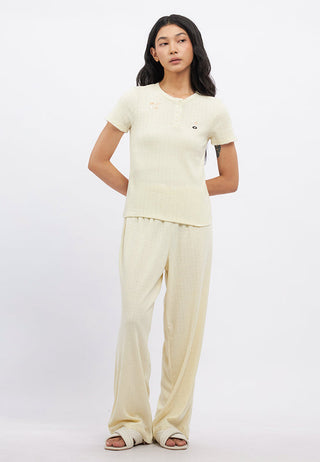 Short Sleeve Pajama Set with Pants