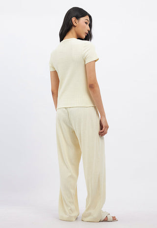 Short Sleeve Pajama Set with Pants