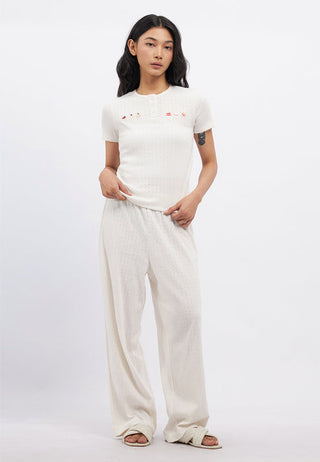 Short Sleeve Pajama Set with Pants