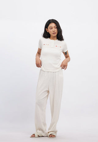 Short Sleeve Pajama Set with Pants