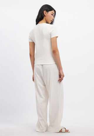 Short Sleeve Pajama Set with Pants