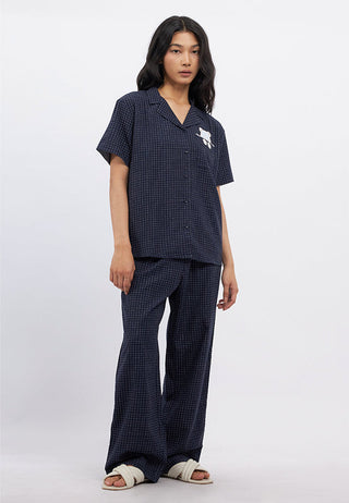 Printed Short Sleeve & Pants Pajama Set