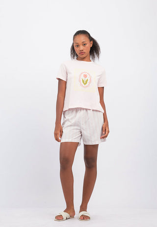 Printed T-Shirt & Short Pajama Set
