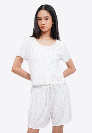 Printed Shorts Pajama Set