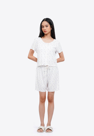 Printed Shorts Pajama Set