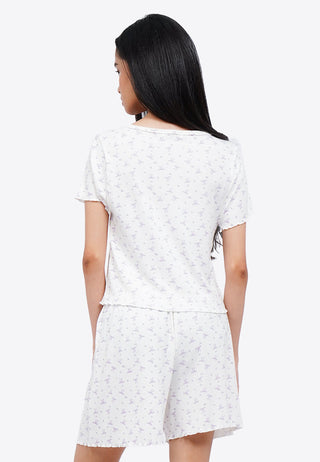 Printed Shorts Pajama Set