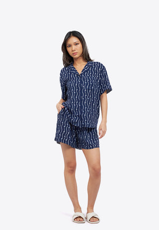 Printed Shorts Pajama Set