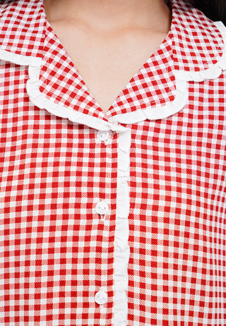 Woven Short Pajama Set
