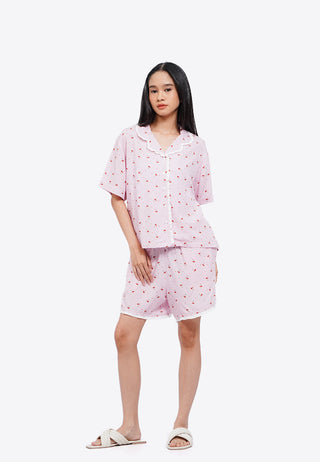Woven Short Pajama Set