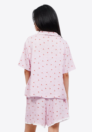 Woven Short Pajama Set