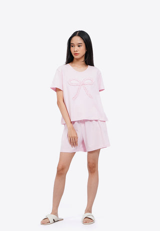 Short Sleeve T-Shirt Pajama Set