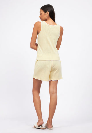 Sleeveless Pajama Set with Short Pants