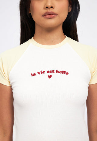 Raglan Tee Pajama Set with Long Pants