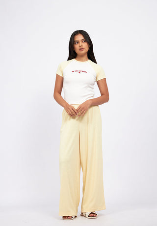 Raglan Tee Pajama Set with Long Pants