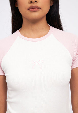 Raglan Tee Pajama Set with Long Pants