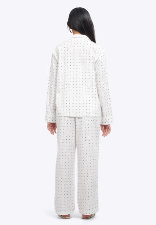 Printed Long Pants Pajama Set