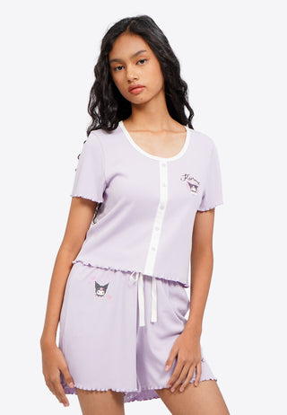 Kuromi Short Sleeve Pajama Set