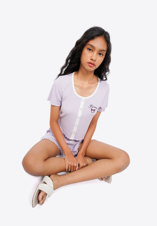 Kuromi Short Sleeve Pajama Set