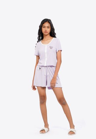 Kuromi Short Sleeve Pajama Set
