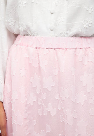 Flower Embroidery Balloon Skirt