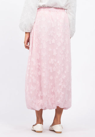Flower Embroidery Balloon Skirt