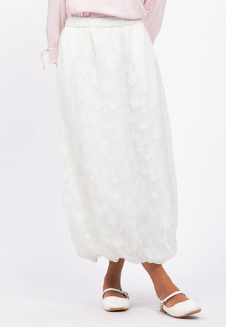 Flower Embroidery Balloon Skirt