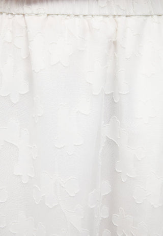 Flower Embroidery Balloon Skirt