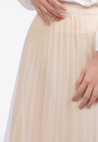 Tulle Maxi Skirt Ecru