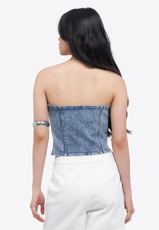 Denim Tube Top