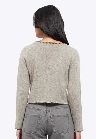Cut Out Long Sleeve Knit Top