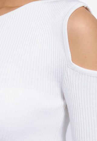 Asymmetric Long Sleeve Knit Top