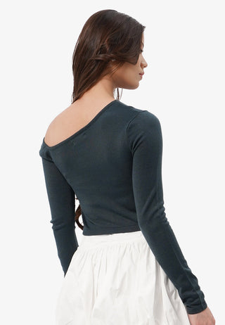 Asymmetric Long Sleeve Top