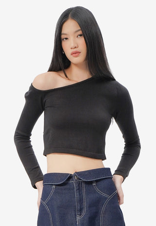 Asymmetric Long Sleeve Top