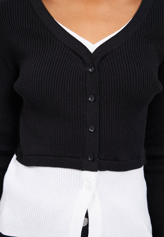 Double Layered Long Sleeve Top