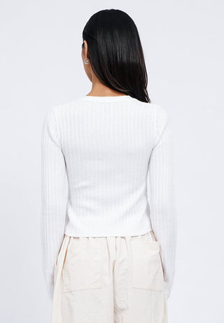 Long Sleeve Wrap Knit Top