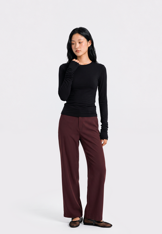 Long Sleeve Fitted T-Shirt