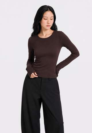 Long Sleeve Fitted T-Shirt
